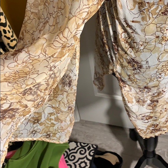 Violet Claire sheer tunic with crystals at neck - Picture 5 of 7